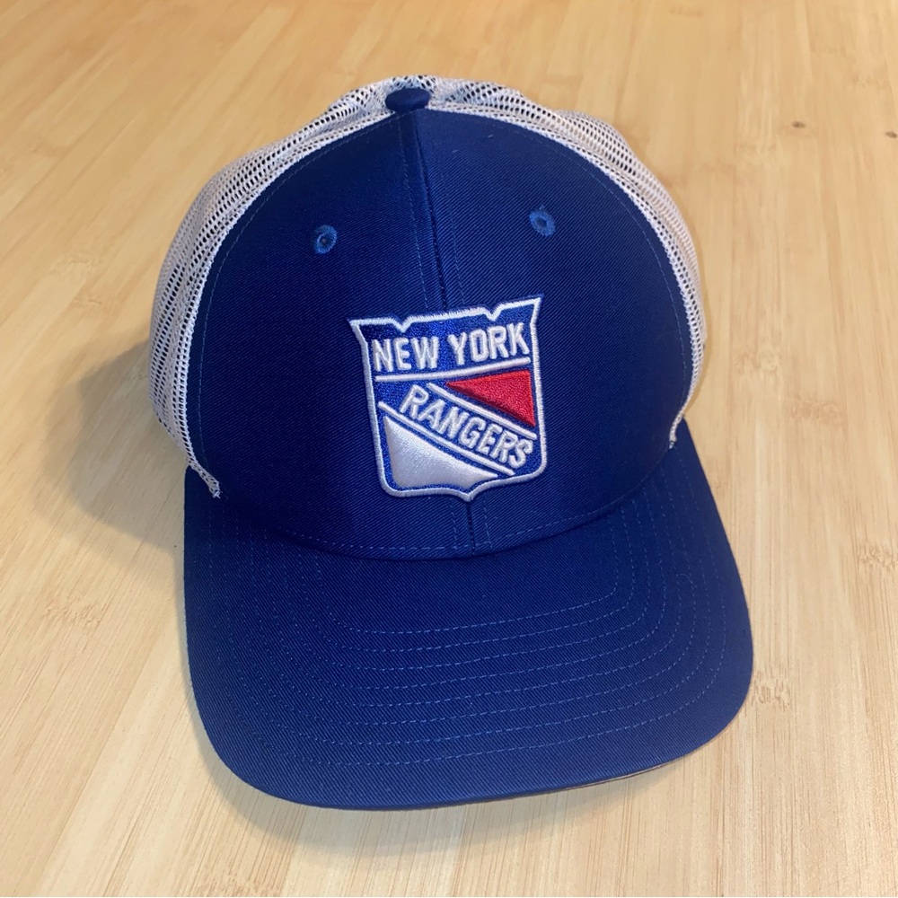 New York Rangers '47 Brand Blue Trucker Snapback Adjustable Hat